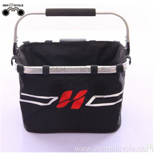 Folding bike basket high quality aluminum alloy bicycle front bag for mountain bike